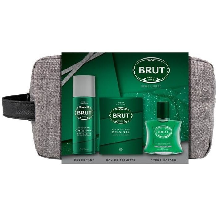 BRUT trousse Eau de toilette, Déodorant Original et Après-rasage