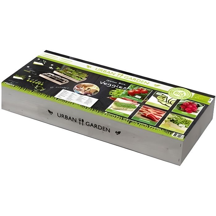 Carré de Potager en bois avec mini serres