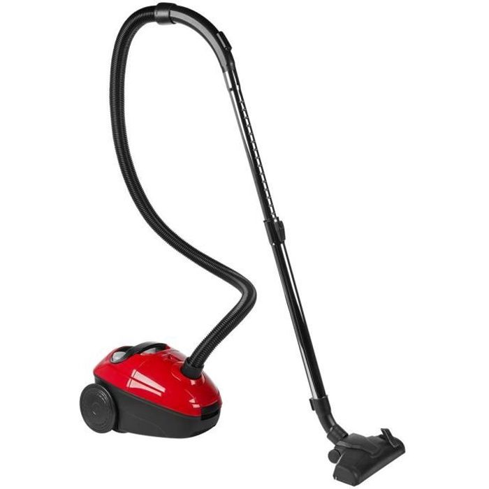 MEDION® Aspirateur (MD 17971), Rouge-noir, Puissance d'aspiration 140 W, câble 5 m, classe A