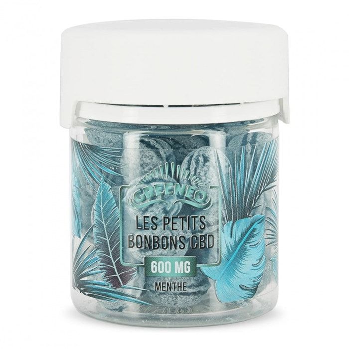 CBD Les Petits Bonbons Greeneo Menthe 600 mg