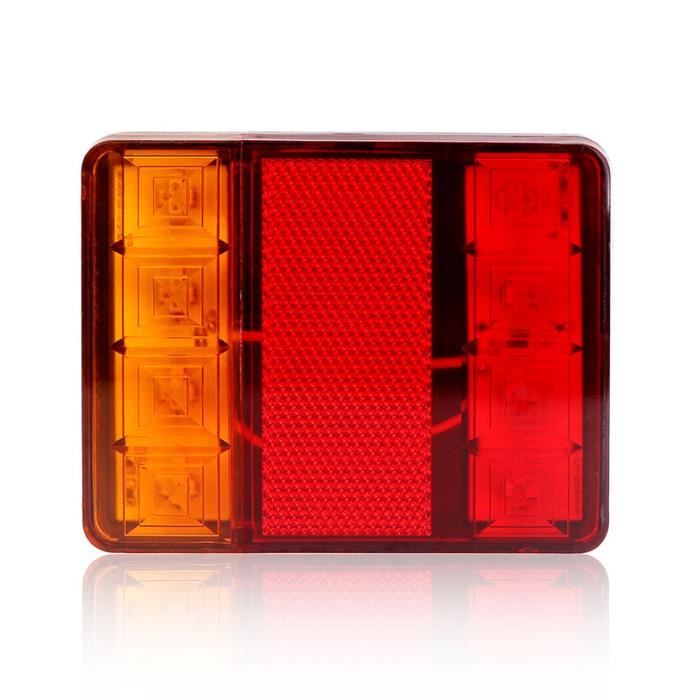Feu arrière Feu arrière de remorque 12V 8 LED (paire)