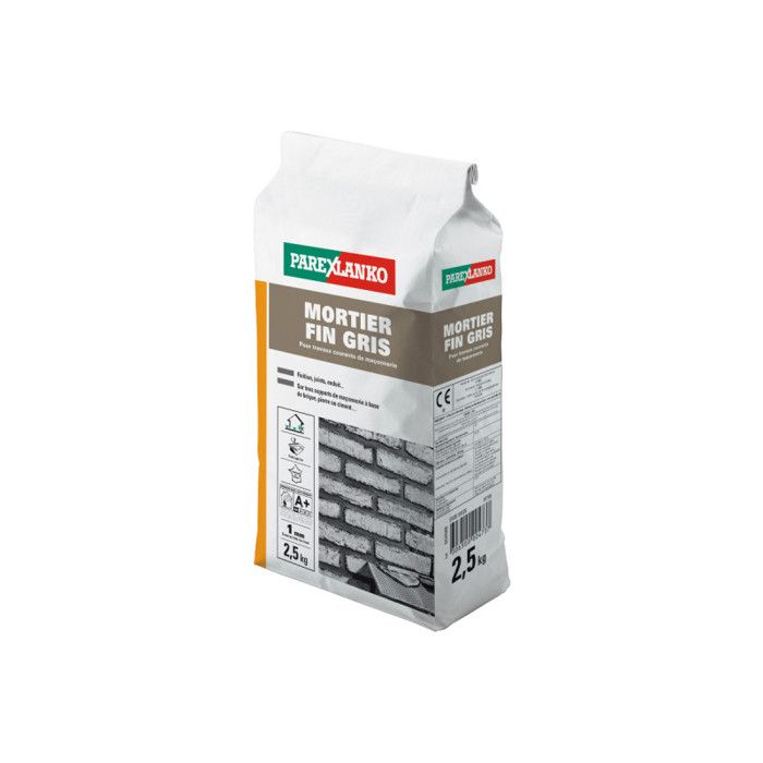 MORTIER FIN GRIS 2.5KG