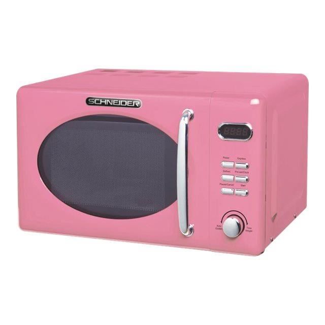 Schneider MW 720 SP Four micro-ondes monofonction pose libre 20 litres 700 Watt pink shiny