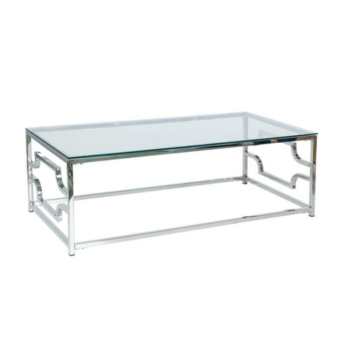signal Table basse VERSACE A TRANSPARENT / ARGENT 120X60 - 5901477279737