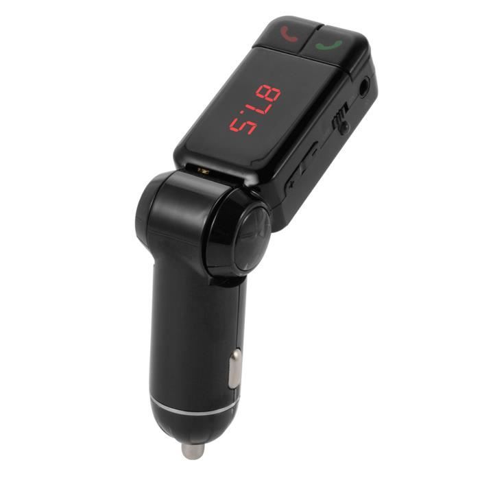 Type de Produit:TRANSMETTEUR FM DE VOITURE - XCSOURCE Emetteur FM Bluetooth 2.0 Voiture Kit mains-libres Lecteur Musique + Charge...