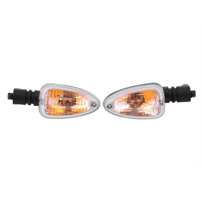 Nouveau Paire de Clignotants Moto Lampe Clignotante Direction pour BMW F800 Transparent