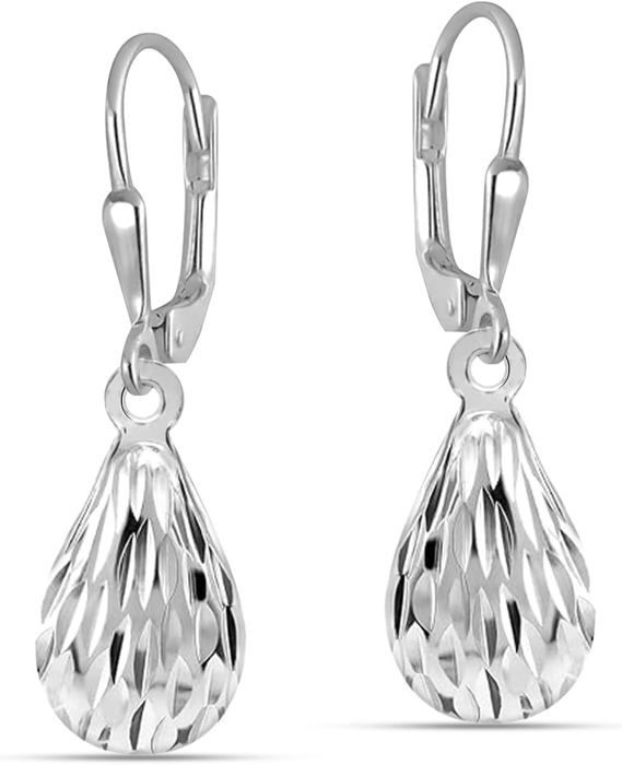 Boucles D'oreilles Pendantes En Argent Sterling 925 - Topaze Bleue Et Péridot - Fait Main En Inde