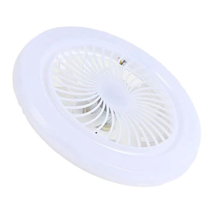 Ventilateur de plafond E27 30W silencieux réglable LED télécommande gratuite réglage à trois niveaux lumière tricolore - Nobrand