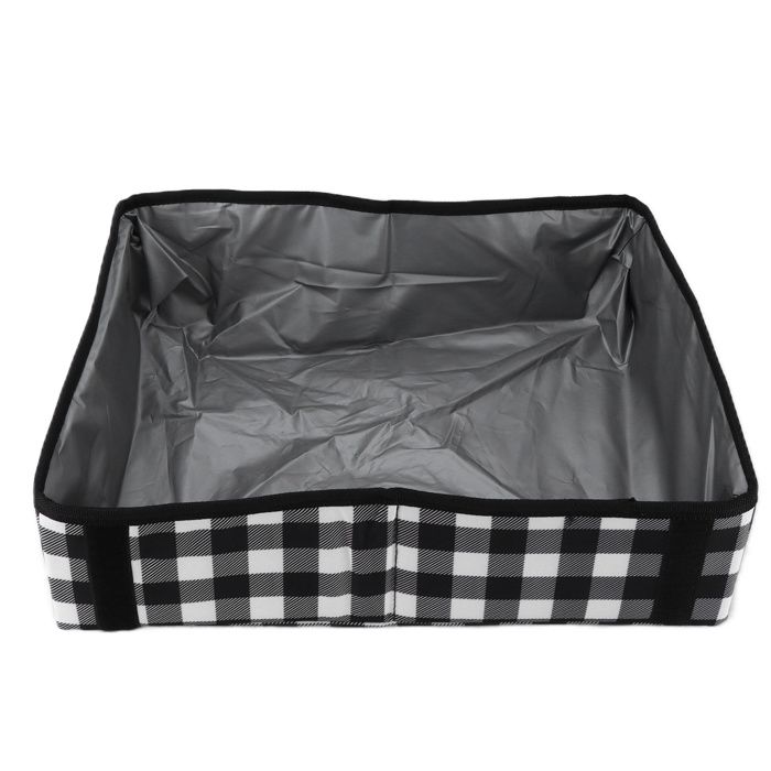 Bac à litière portable léger étanche pliable pour voyage pour chats