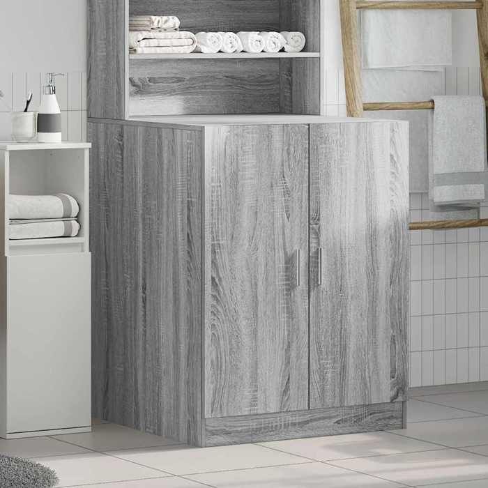 Armoire de machine à laver - SWEETY - Meuble lave-linge - Sonoma gris 71x715x915 cm c19