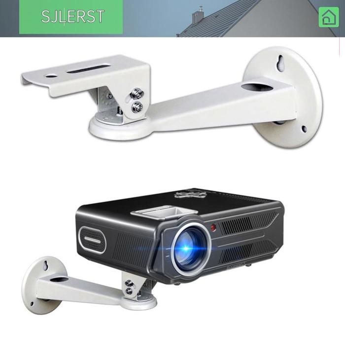 Support Projecteur Rotatif 360° - Universel 1/4 Pouce Pour Mini Projecteur Bureau, Mur Ou Plafond (Noir)