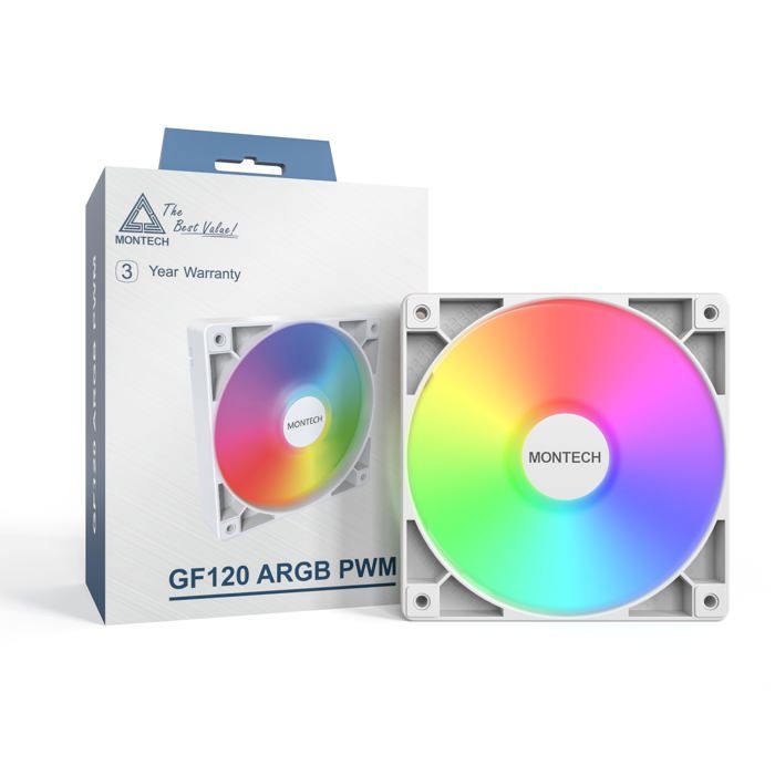Montech GF120 ARGB PWM Blanc