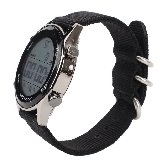 OMABETA Double fuseau horaire Digital Watch Hommes Digital Sports Watch Imperproof Alarm Countdown Double bijoux montre Noir