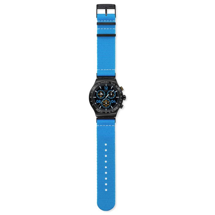 Montre - Swatch - Moments In Blue - Cuir - Quartz - Analogique Montre - Swatch - Moments In Blue - Cuir - Quartz - Analogique