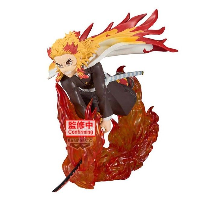 Figurine - BANPRESTO - Kyojuro Rengoku - 14cm - Vibration Stars Plus - Multicolore