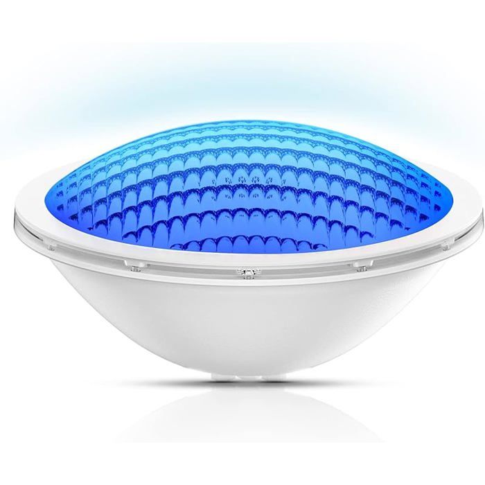 LED Piscine PAR56 18W Projecteur Piscine LED Lampes de Piscines à LEDs Bleu Pur Submersible Lumière Angle de 18W#Bleu BL PROJECTEUR