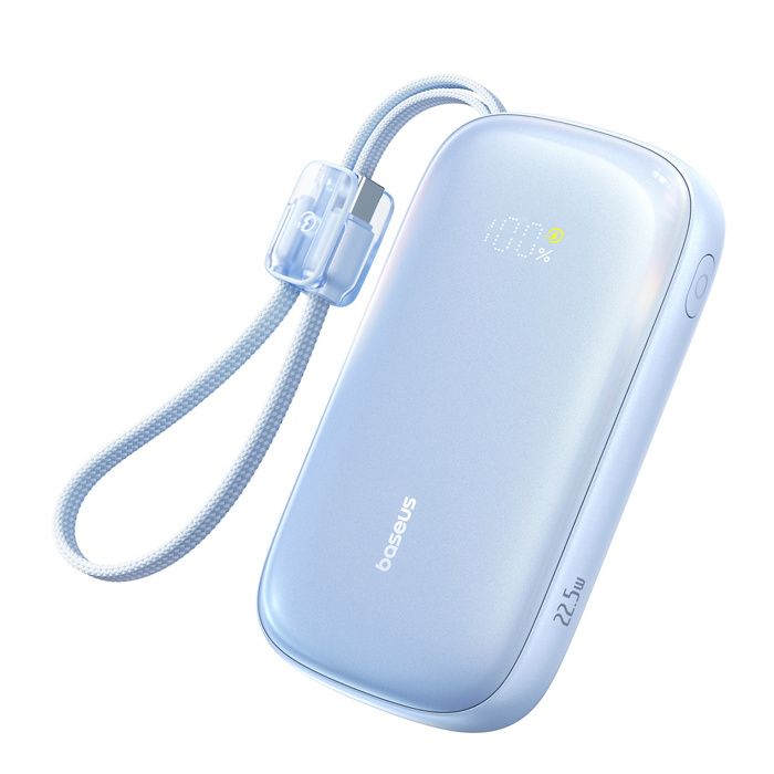 Batterie externe - BASEUS - EnerFill FC21 Qpow3 Ultra - 20 000 mAh - 225 W - Câble 2-en-1 & écran LED