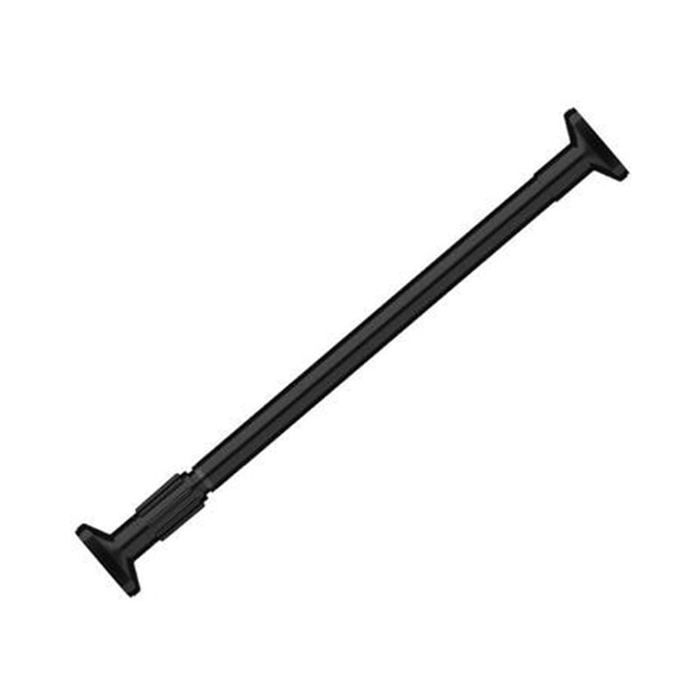 Tringle à rideau tringle en fer rétractable peut être installée sans vis ni perçage longueur 70-120 cm noir MIROIR