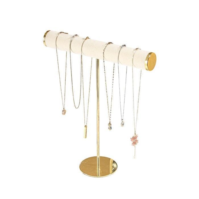 Présentoir à bijoux - PENGUP - T 35 cm - Doré - Métal - Socle stable