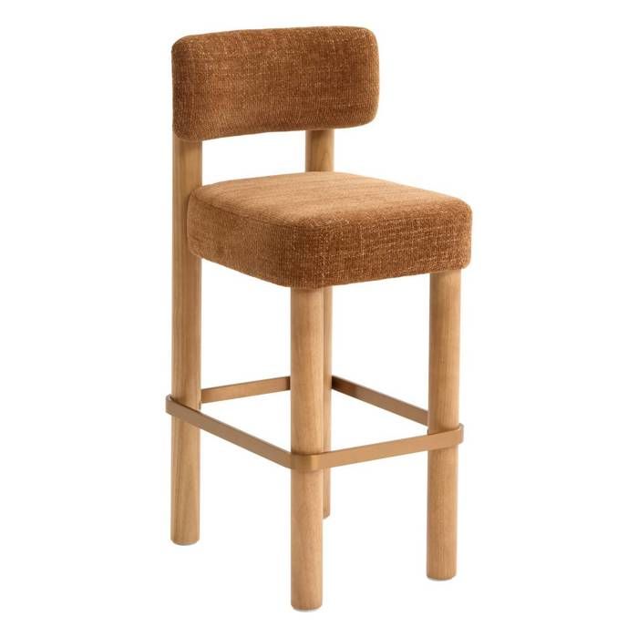 Tabouret de bar Noali carré H.104 5cm bronze - Atmosphera Créateur dintérieur
