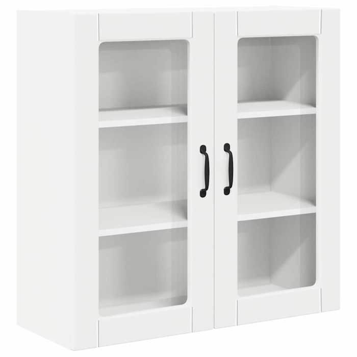 Bois Cabinet de cuisine moderne Armoire Rangement cuisine Blanc 80x31x80 cm Bois dingénierie CC4827