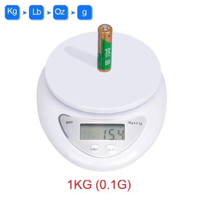 Mini Balance De Poche Numérique 1000g / 0.1g - Acier Inox - Pèse-lettre, Cuisine, Bijoux