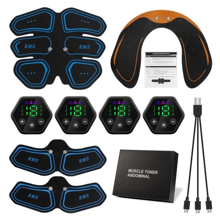 Dreamtop 60 Coussinets Gel EMS Pour Abdominaux - Remplacement Hydrogel 30 Paires Pour Appareils ABS Trainer