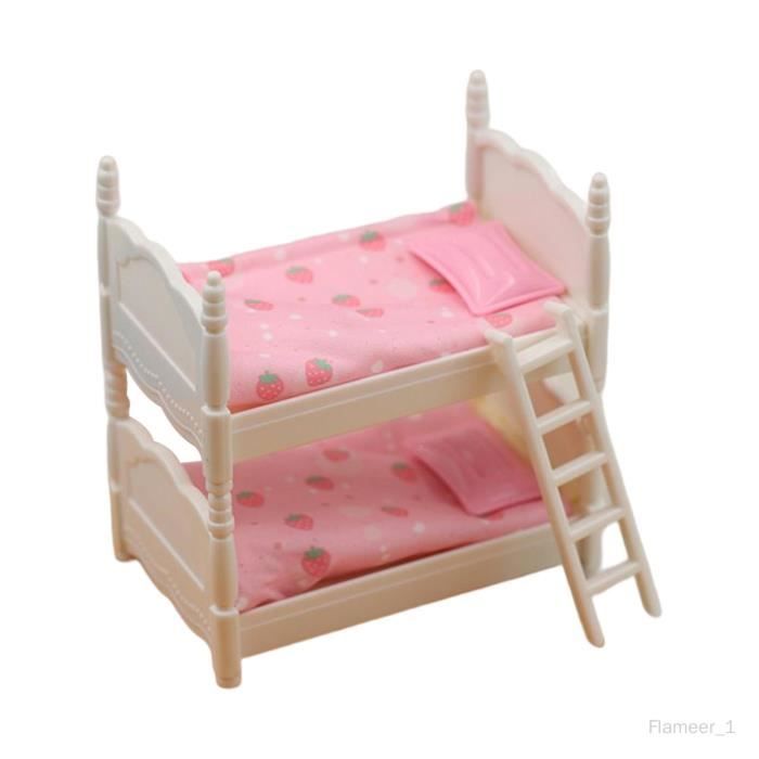 Ensemble De Lits Superposés Li'l Woodzeez - 18 Pièces Miniatures Pour Chambre D'Enfant Avec Lits, Jouets Et Accessoires