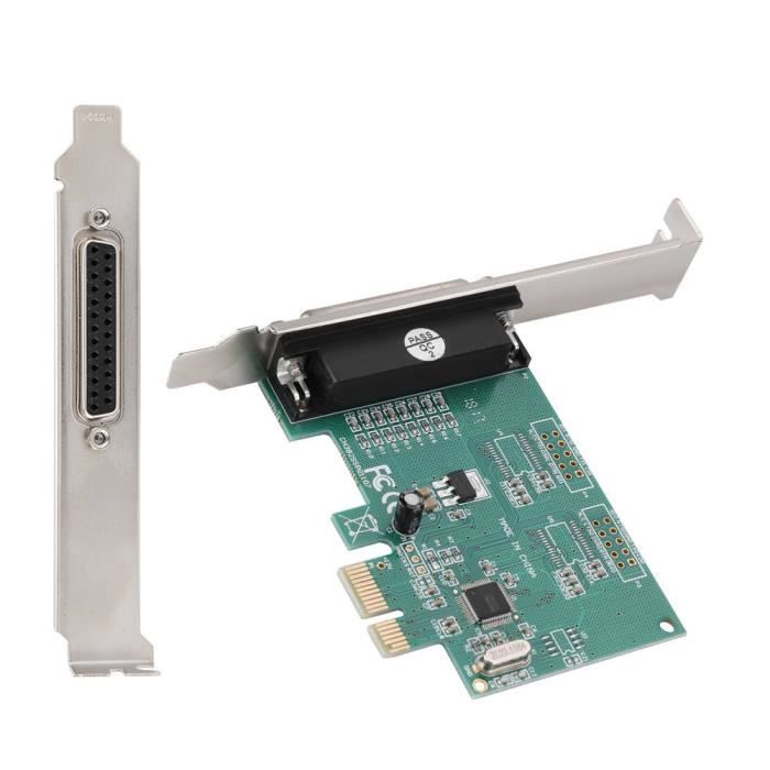 Scheda PCI Express Parallela 1 Porta LPT DB25 - Adattatore SPP/ECP, Basso Profilo, Compatibile PCIe 1.0a, Per Stampanti E Dispositivi Legacy