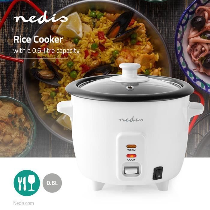 Cuiseur à riz et cuiseur vapeur rice perfect 2l blanc Senya