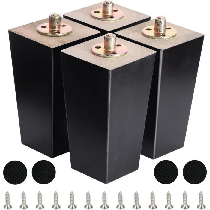 Lot De 4 Coussinets Anti-Vibration Caoutchouc/EVA 150x150x22 Mm - Pour Climatiseur, Compresseur, Lave-Linge - Meuble Extérieur - 10