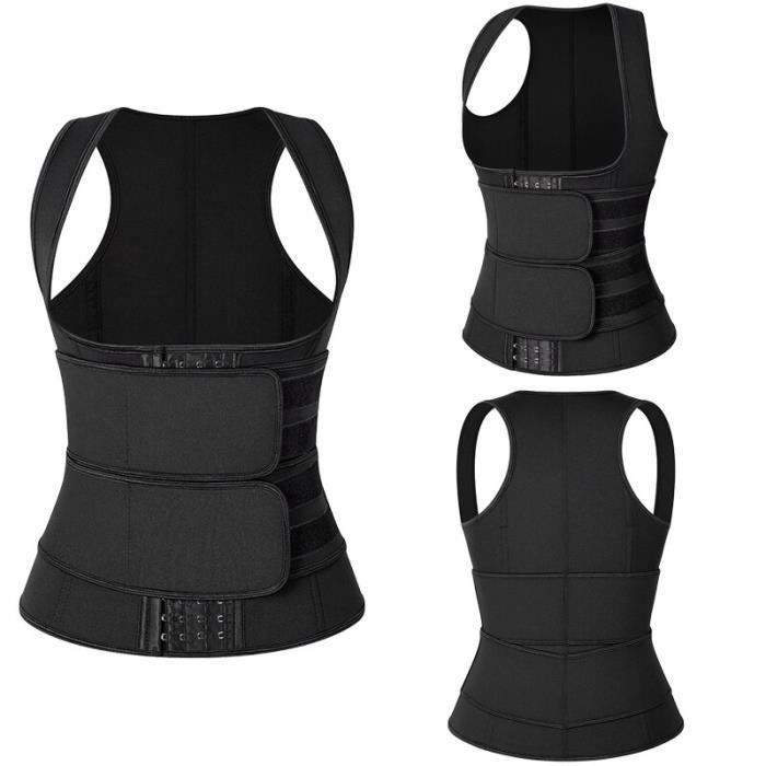 FANFENG Ceinture Gainante Post-partum – Correcteur De Posture, Soutien Lombaire, 5 Tiges Flexibles, Néoprène + Nylon, Taille S à 3XL