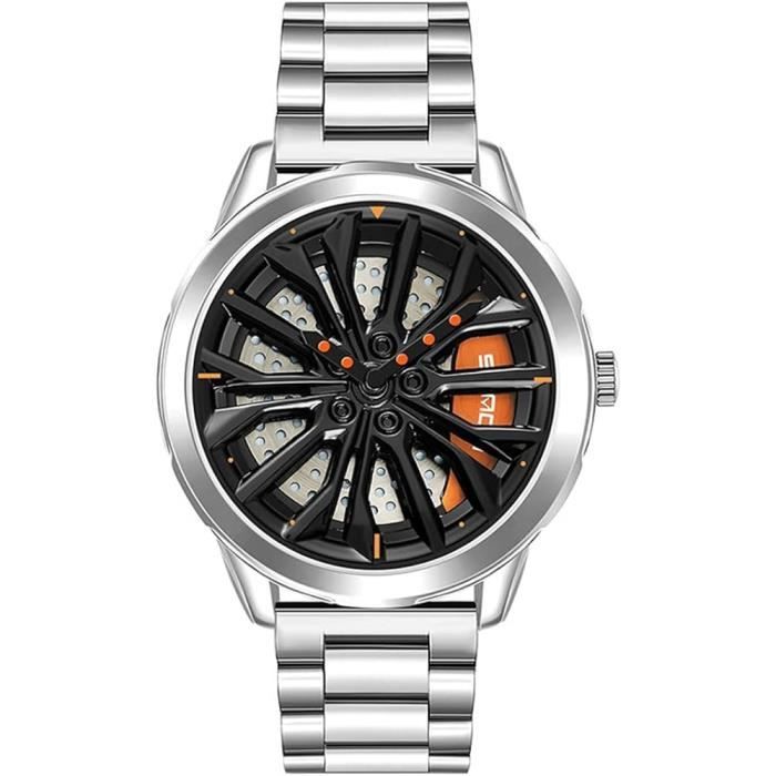 Montre Homme Créative Roue Voiture Sport - Étanchéité 3ATM Quartz Analogique