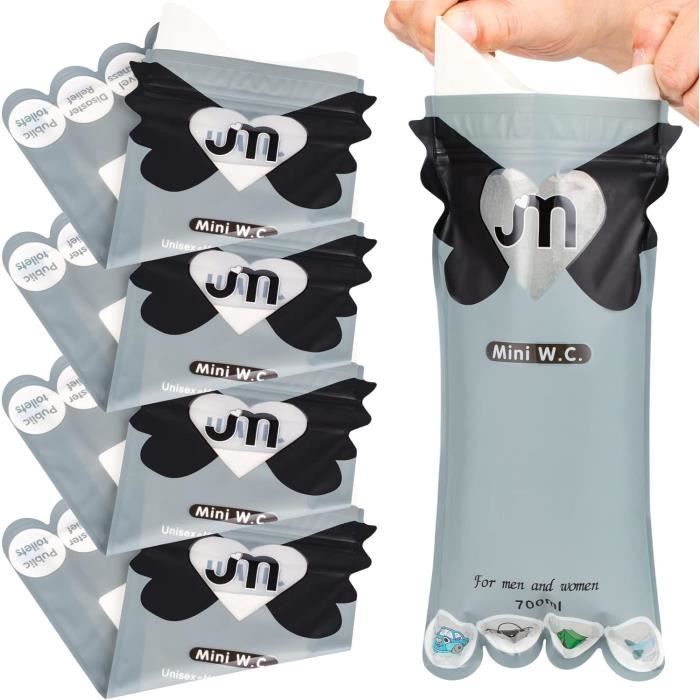 Lot De 12 Sacs Urinaires Jetables – 700 Ml, étanches, Pliables, Urinoir De Voyage Pour Voiture, Camping, Embouteillage – Unisexe