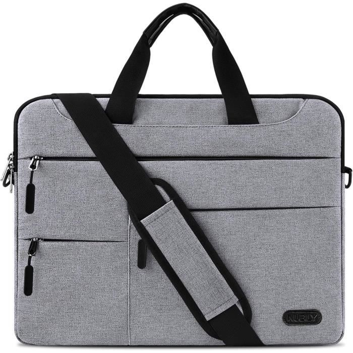 Waytex 71010 Sacoche Porte-Documents & Ordinateur 15.6'' Imperméable Multipoches - Noir Professionnel