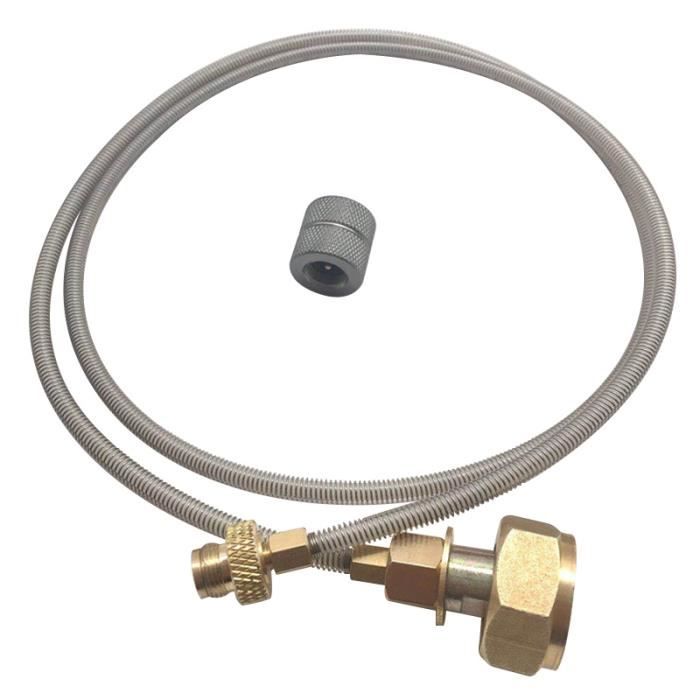 Adaptateur Brûleur Gaz Extérieur Alliage Aluminium - Pour Réchaud Butane Cassette Vers Cartouche Standard Camping