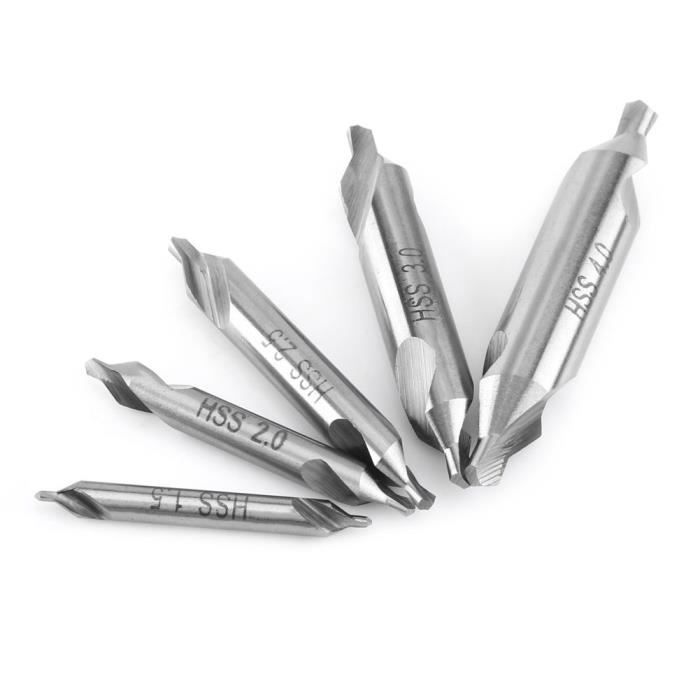 Lot De 10 Forets De Centrage Type A HSS 3.5 Mm – Outil Précis Pour Acier Et Inox, Positionnement Spirale