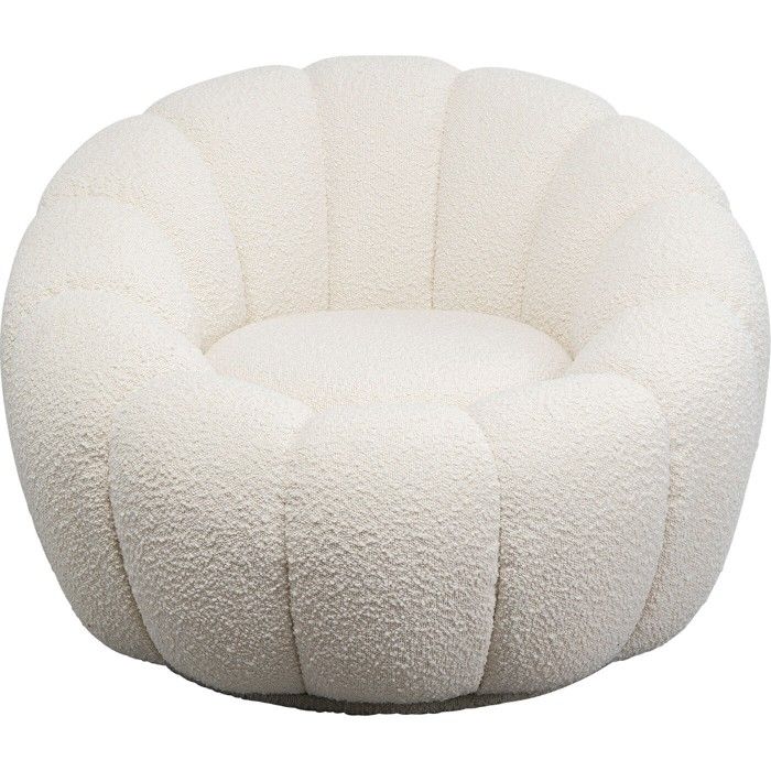 Fauteuil pivotant Peppo Bloom blanc Kare Design Fauteuil pivotant Peppo Bloom blanc Kare Design