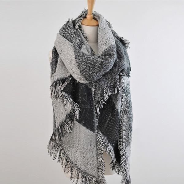écharpe châle laine femme clearance