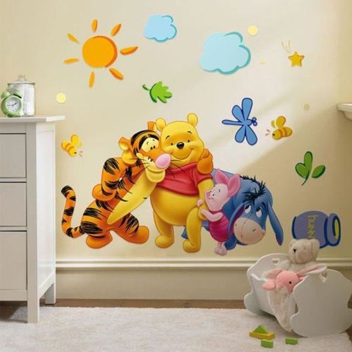 Nenmaster Winnie Pooh Tigrou L Ourson Chambre D Enfant Sticker Deco Mural Autocollants Pour Enfants Bebe Mignon A Achat Vente Stickers Soldes Cdiscount