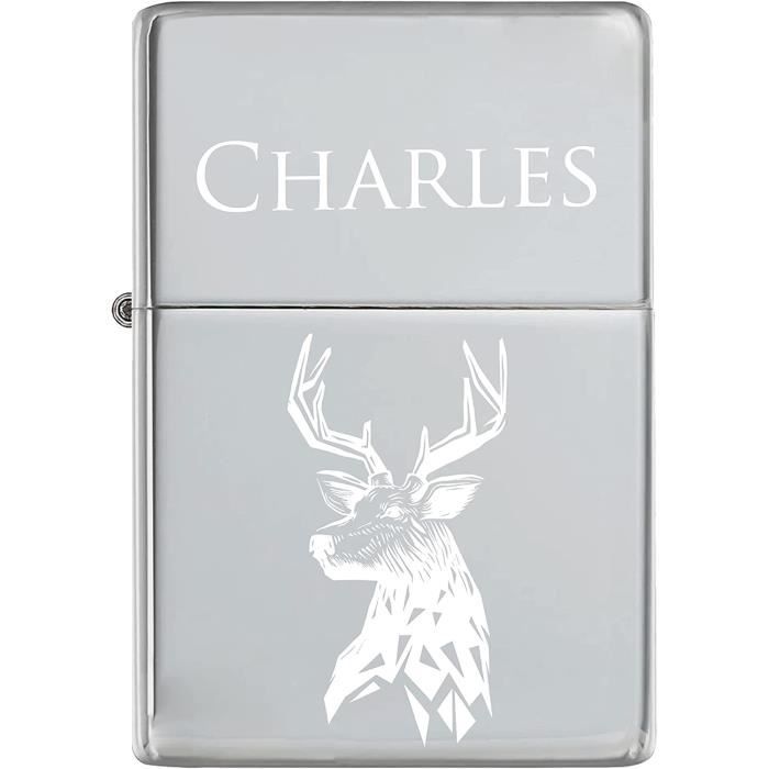 Briquet personnalisé avec texte ou photo
