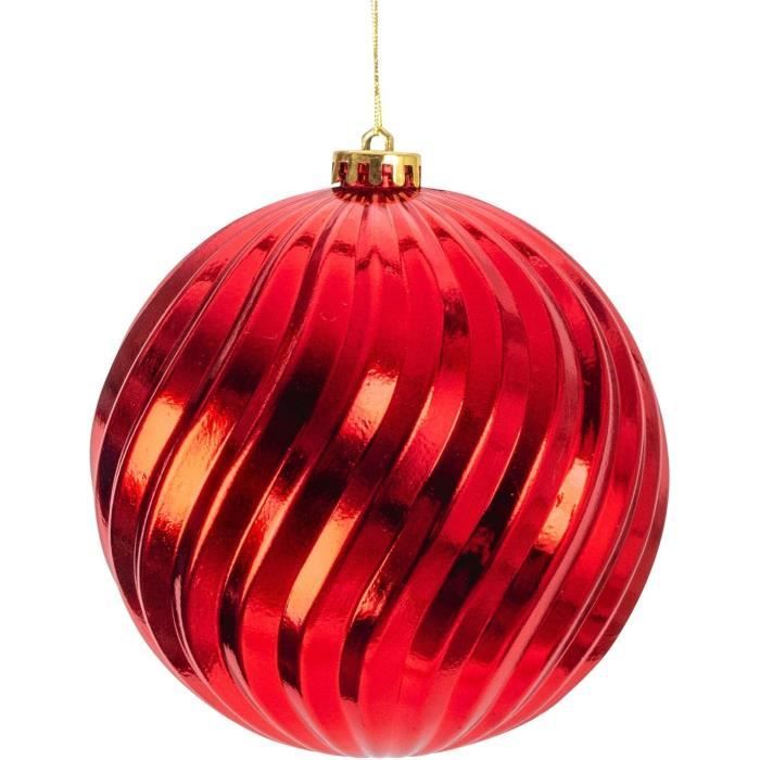Boules de Noël roses, lot de boules en plastique, décorations pour sapin de Noël 5 cm, 36 pcs. - Maison