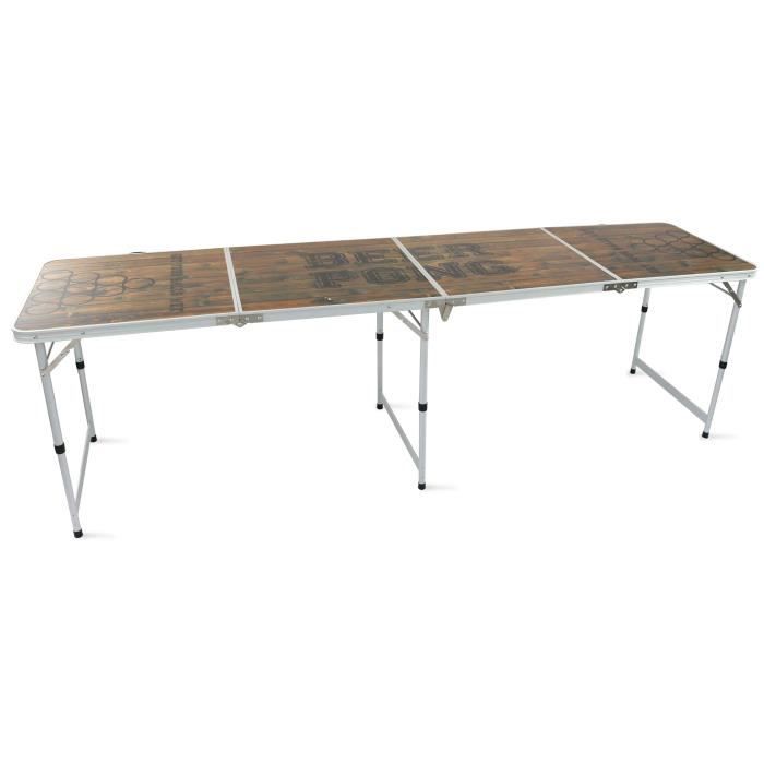 Table Beer Pong Officielle ORIGINAL CUP Pliable 240 Cm – Etanche Anti-Rayures – Idéale Tournois & Soirées Entre Potes