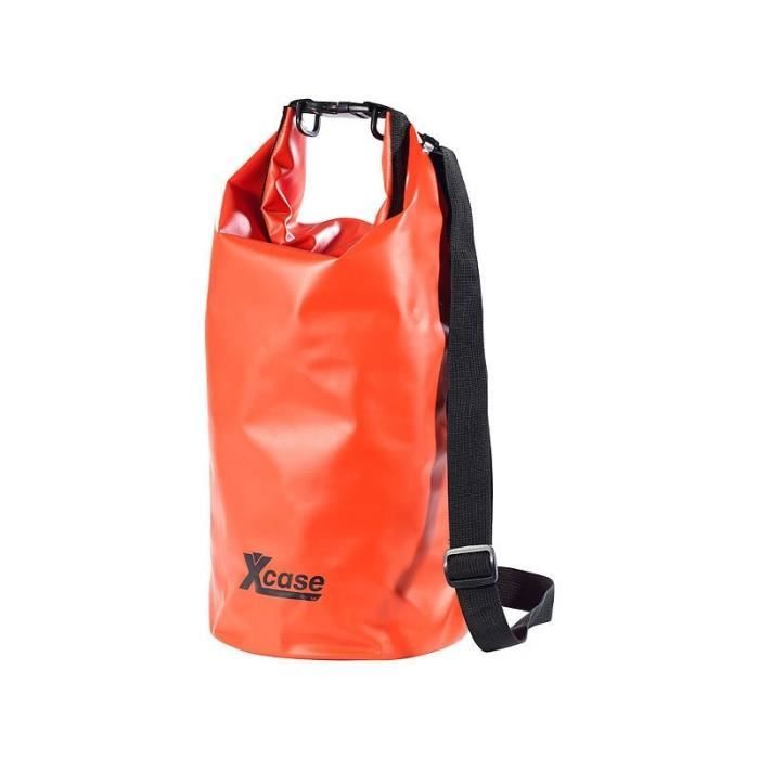Sac polochon étanche - Orange - 16 L - Protection appareils sensibles - Plastique résistant - Mixte