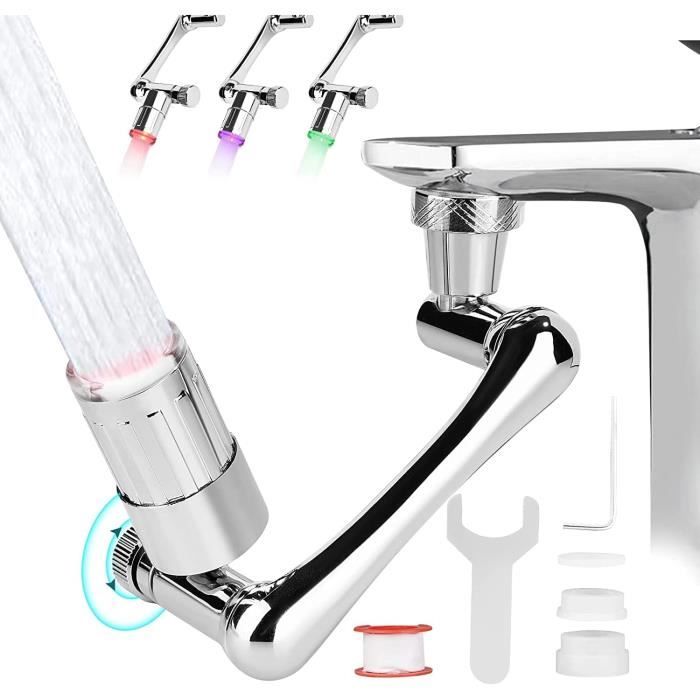 Mousseur Robinet Magique Ibergrif M91006 - Pivotant 1440° - 2 Modes - Laiton