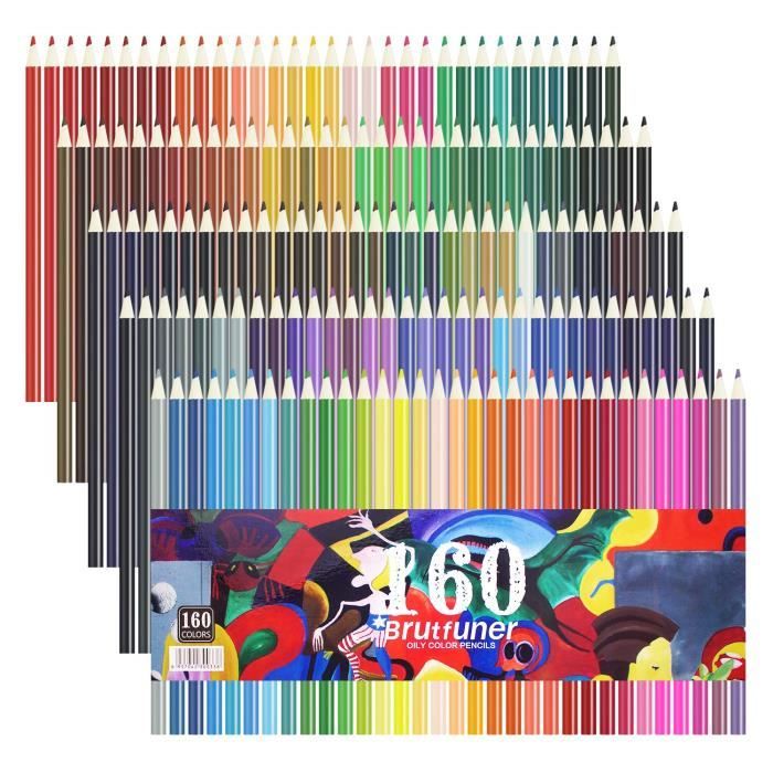 Boite De 160 Crayons De Couleur Les Meilleurs Crayons Pour Enfants Adultes Et Artistes Ideal Pour Tous Les Types De Coloriage Cdiscount Beaux Arts Et Loisirs Creatifs