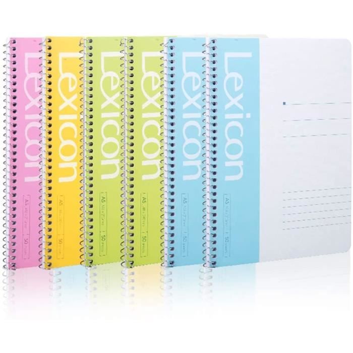 à spirale Bound School Journal Mignon Relié Lined Paper College