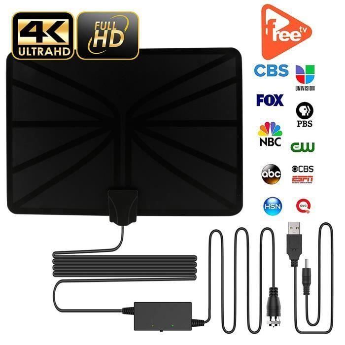 Antenne TV intérieur puissante,Amplificateur Antenne TNT Numérique  HDTV,HDTV Réception de signal de télévision numérique Gam Pr16661 - Achat  amplificateur de signal pas cher, avis et meilleur prix - Cdiscount