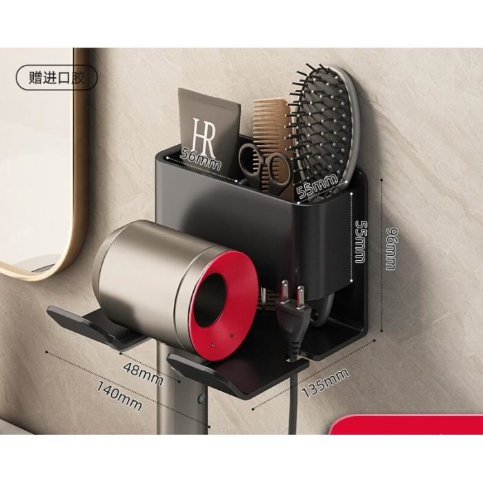 Support Pour Sèche-cheveux Mural : L'élégance Pratique Pour Votre Salle De Baindecouvrez Notre Porte Seche Cheveux Sans Percage Concu Pour La Plupart Des Modeles Alliant Style Et Fonctionnalite Po