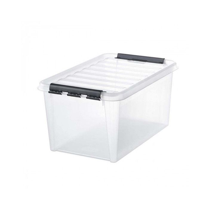 Grande boîte de rangement transparente - 47 litres